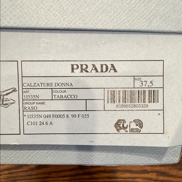 Prada Women's Dark Brown satin Pointed Heels - Picture 6 of 7